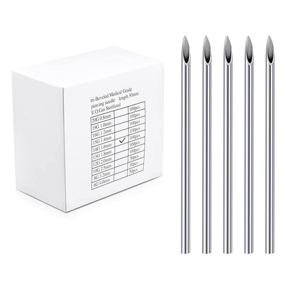 Mixed Size Disposable Piercing Needles (12G–20G) – Sterile Body & Tattoo Use