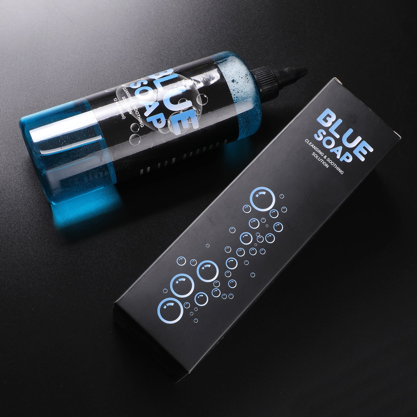 Large Bottle Tattoo Cleaning Liquid – 360ml Blue Algae Antibacterial Solution for Professional Use
