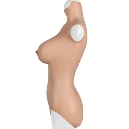 Full-Body Silicone Bodysuit with Breast Forms