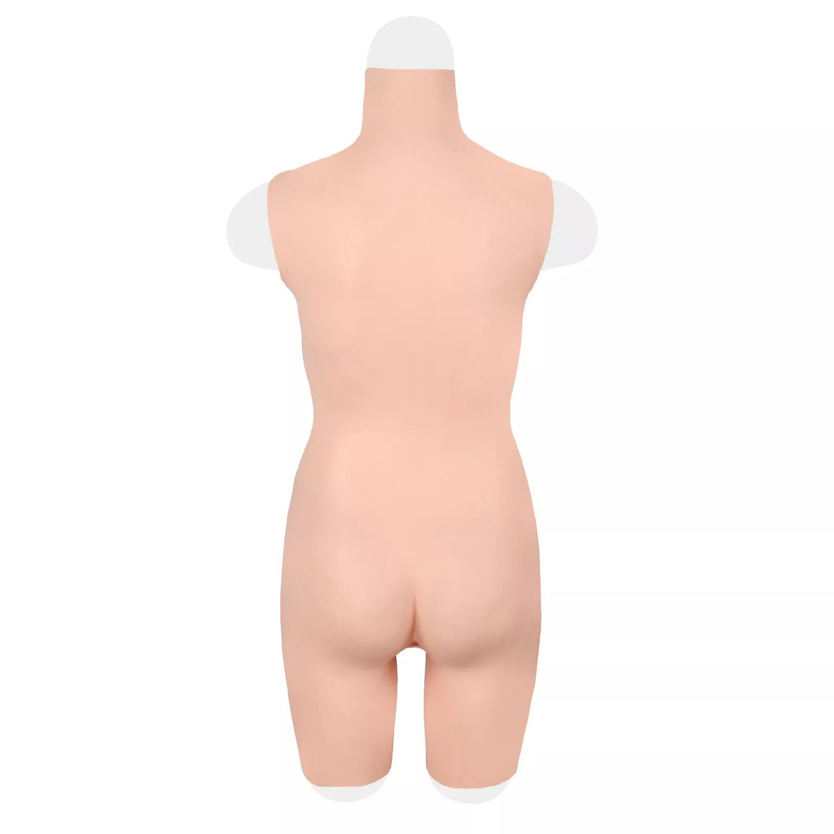 Three-Quarter Silicone Bodysuit with D-Cup Breast Forms
