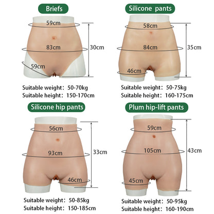 Realistic Silicone Hip & Curve Shaping Pants
