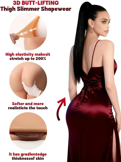 Silicone Butt-Lift Shapewear Shorts with Tummy Control