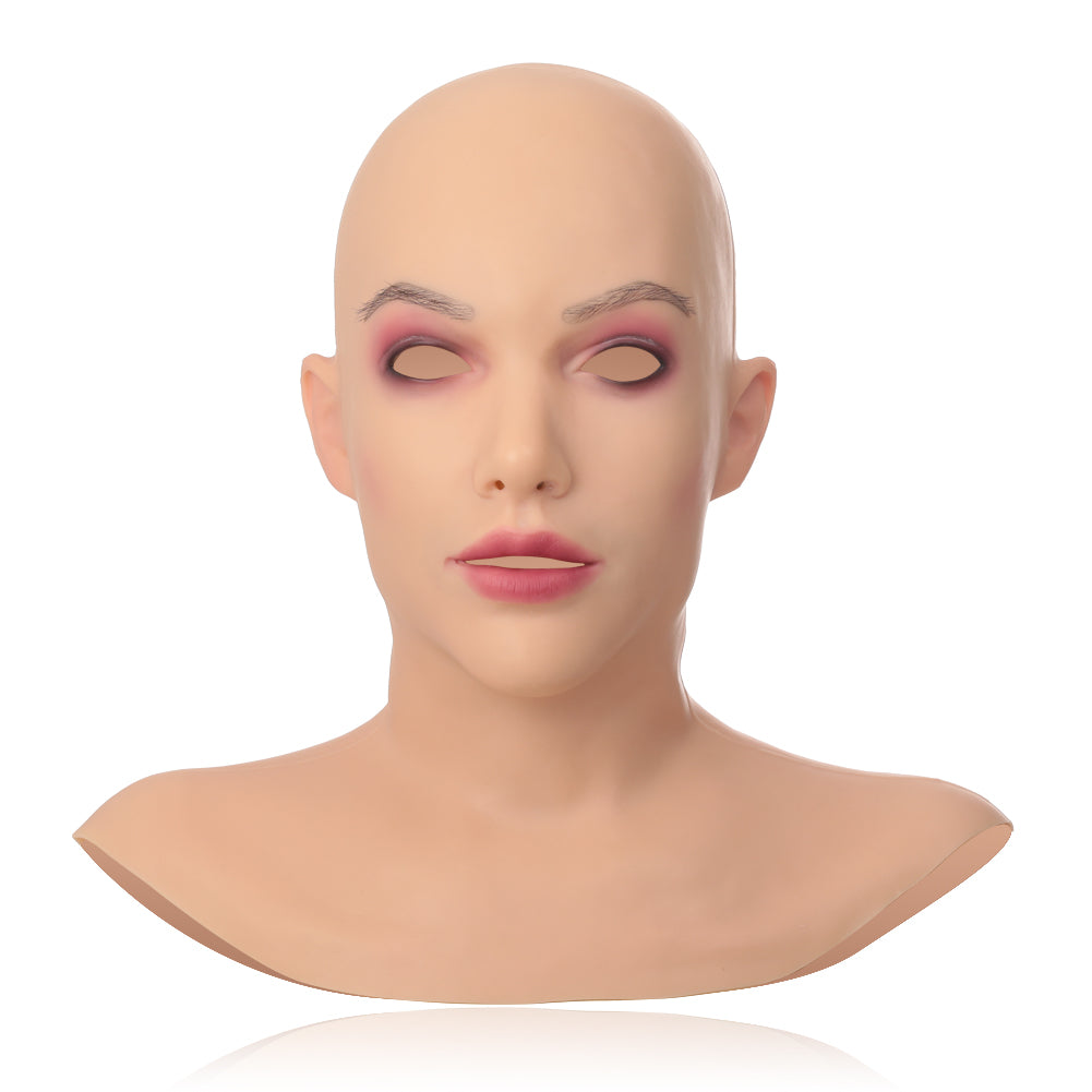 Realistic Female Full-Face Silicone Character Mask