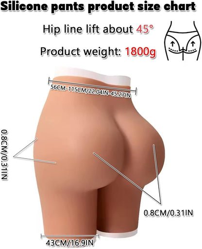 Silicone Butt-Lift Shapewear Shorts with Tummy Control