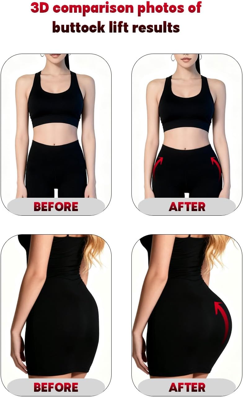 Silicone Butt-Lift Shapewear Shorts with Tummy Control