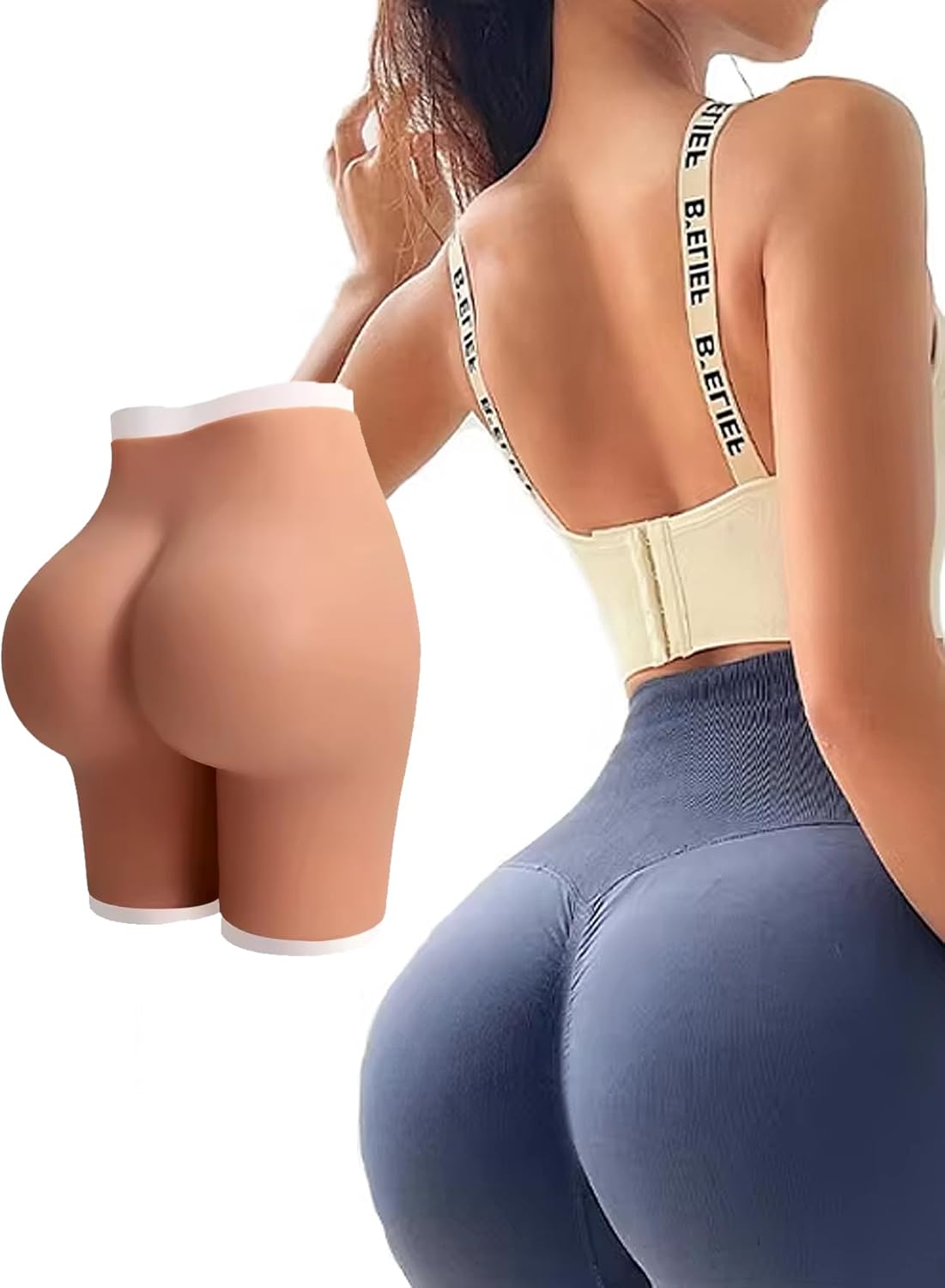 Silicone Butt-Lift Shapewear Shorts with Tummy Control