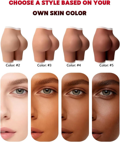 Silicone Butt-Lift Shapewear Shorts with Tummy Control