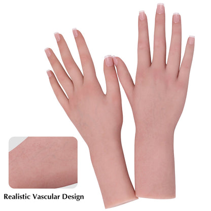 Bendable Female Silicone Hand Model for Jewellery Display