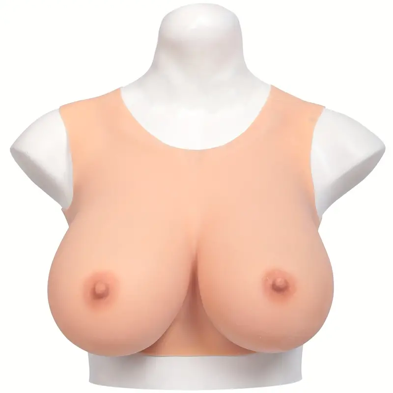 Lightweight Round-Neck Silicone Breastplate — C–G Cup