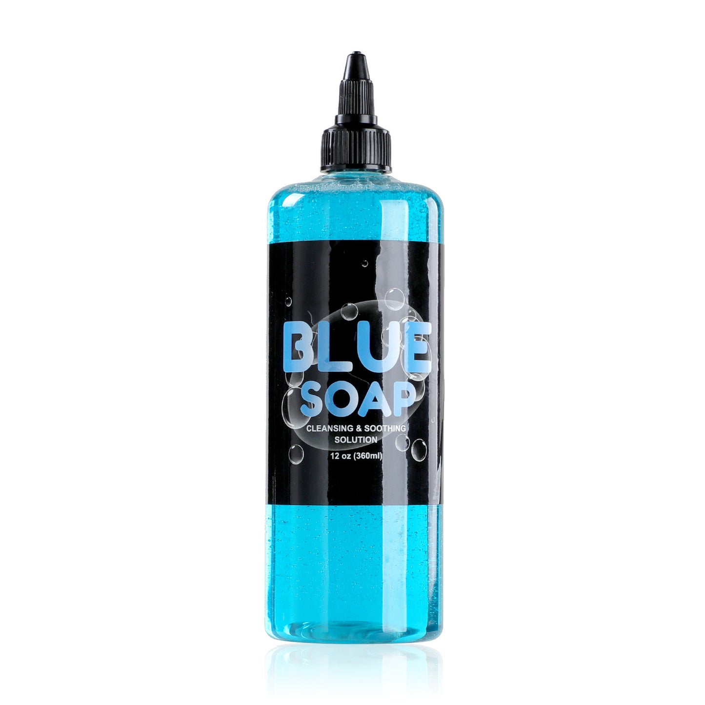 Large Bottle Tattoo Cleaning Liquid – 360ml Blue Algae Antibacterial Solution for Professional Use