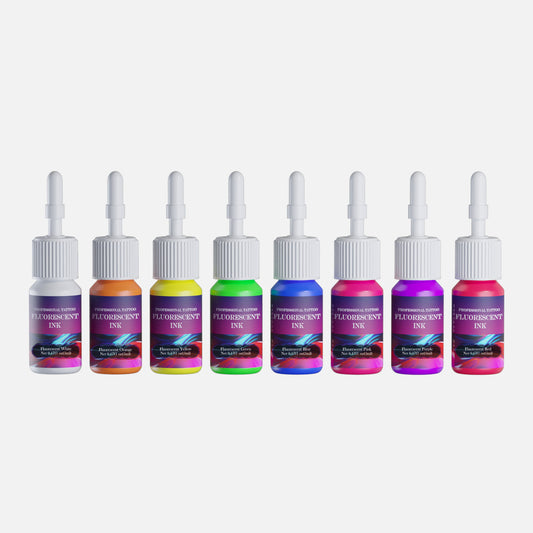 5ML Fluorescent Tattoo Ink Set – 8 Vibrant Colors