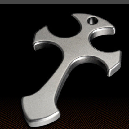 Titanium Alloy  Cross Pendant EDC Tool