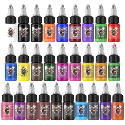 Hawink 28-Color Tattoo Ink Set – 15ml Bottles
