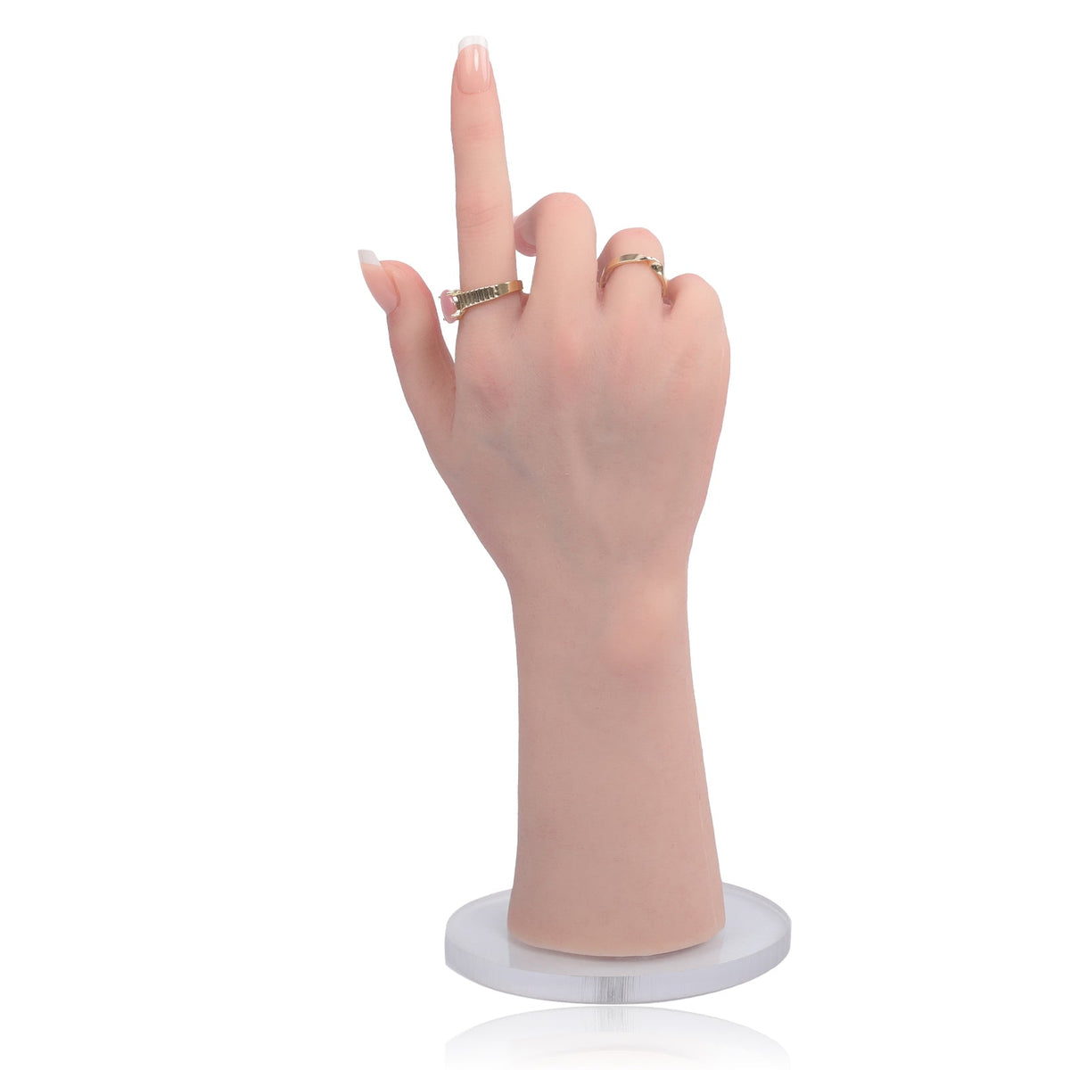 Bendable Female Silicone Hand Model for Jewellery Display