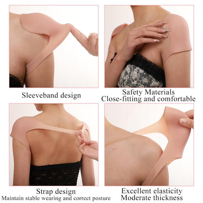 Non-Slip Silicone Shoulder Enhancement Pads