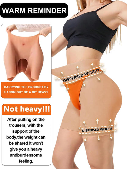 Silicone Butt-Lift Shapewear Shorts with Tummy Control