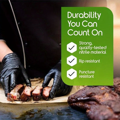 Black Disposable Nitrile Gloves for Tattoo Artists XXL Size