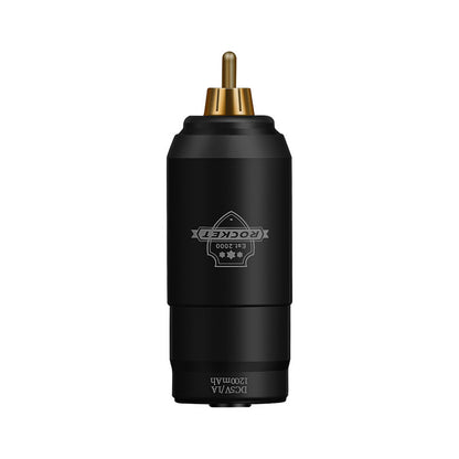 Mini Wireless Tattoo Battery Power Supply – 1200mAh RCA Portable Charging Pack for Tattoo Pen