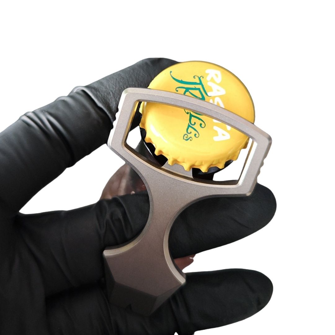 Titanium Alloy EDC Multi-Function Self-Defense Knuckle - Keychain - Bottle Opener