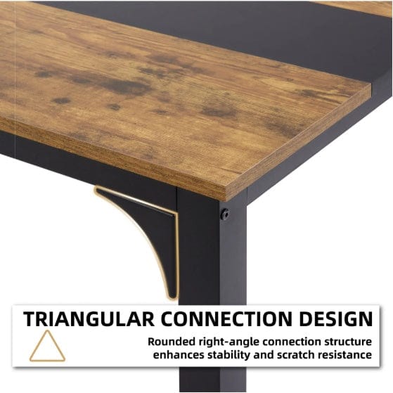 Large 79.5" Tattoo Studio Workstation Desk – Modern Wooden Desk with Metal Frame & Extra Legroom for Artists, Design, and Daily Workflow