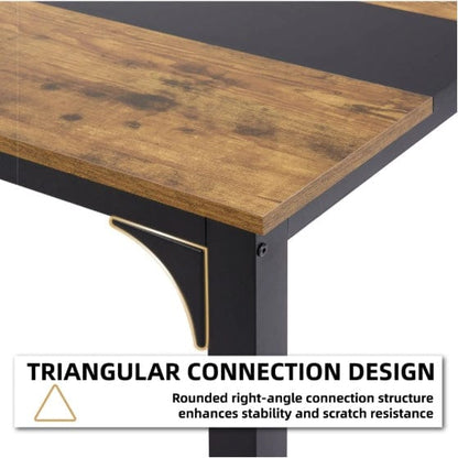 Large 79.5" Tattoo Studio Workstation Desk – Modern Wooden Desk with Metal Frame & Extra Legroom for Artists, Design, and Daily Workflow