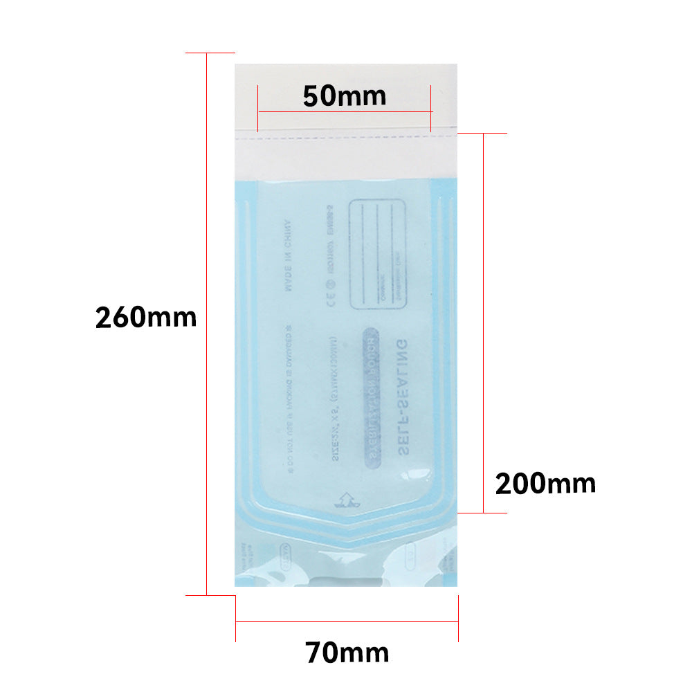Self-Sealing Sterilization Pouches – Disposable Medical-Grade Bags for Tattoo, PMU, Dental, Nail Tools