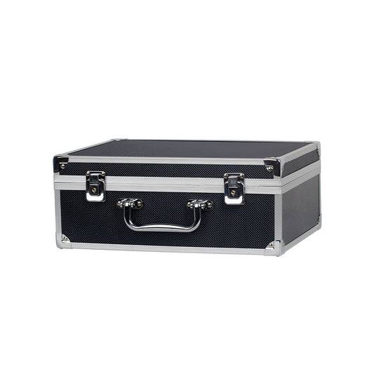 Small Tattoo Kit Storage Box – Portable Aluminum Case in Black Silver
