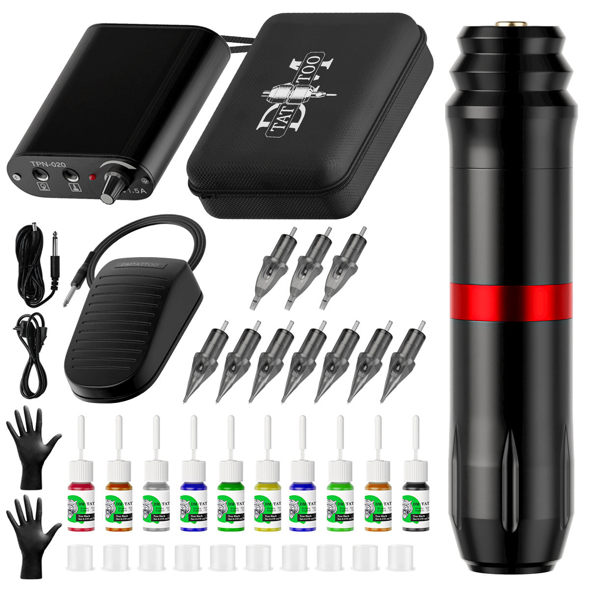 Professional Tattoo Kit – All-in-One Motor Tattoo Pen Set