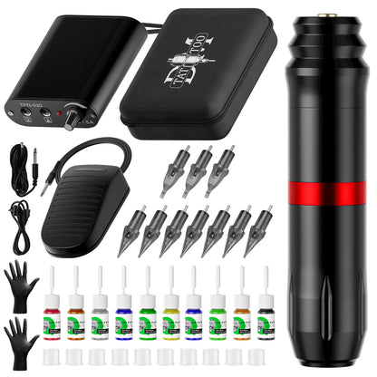 Professional Tattoo Kit – All-in-One Motor Tattoo Pen Set