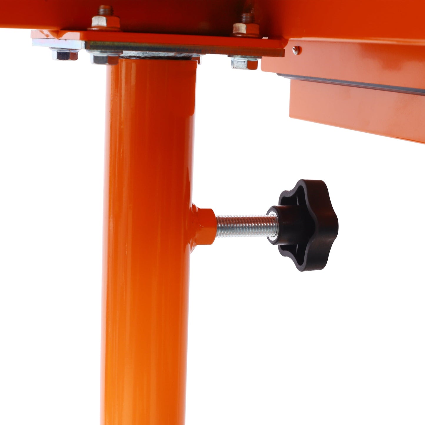 【USA】Adjustable Steel Tray with Drawer and Casters orange