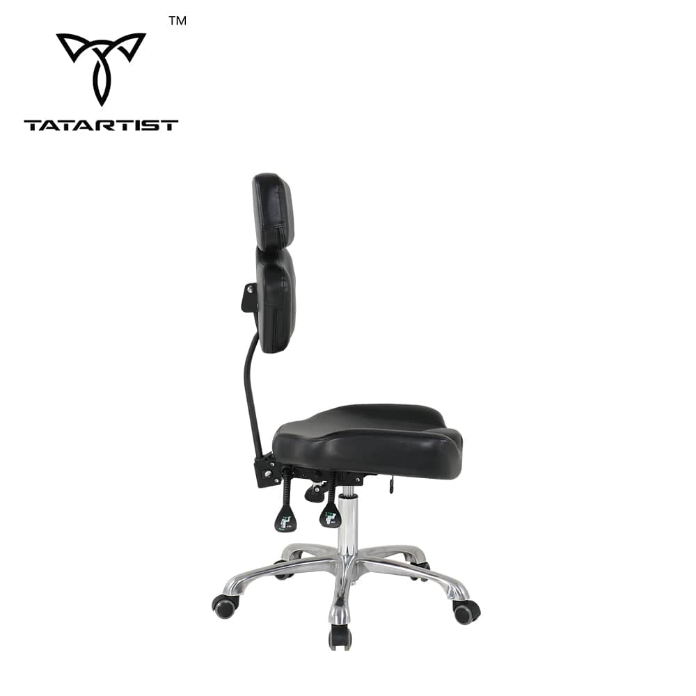 【CA】TA-AC-07 Ergonomic Hydralic Portable Black Tattooist Chair