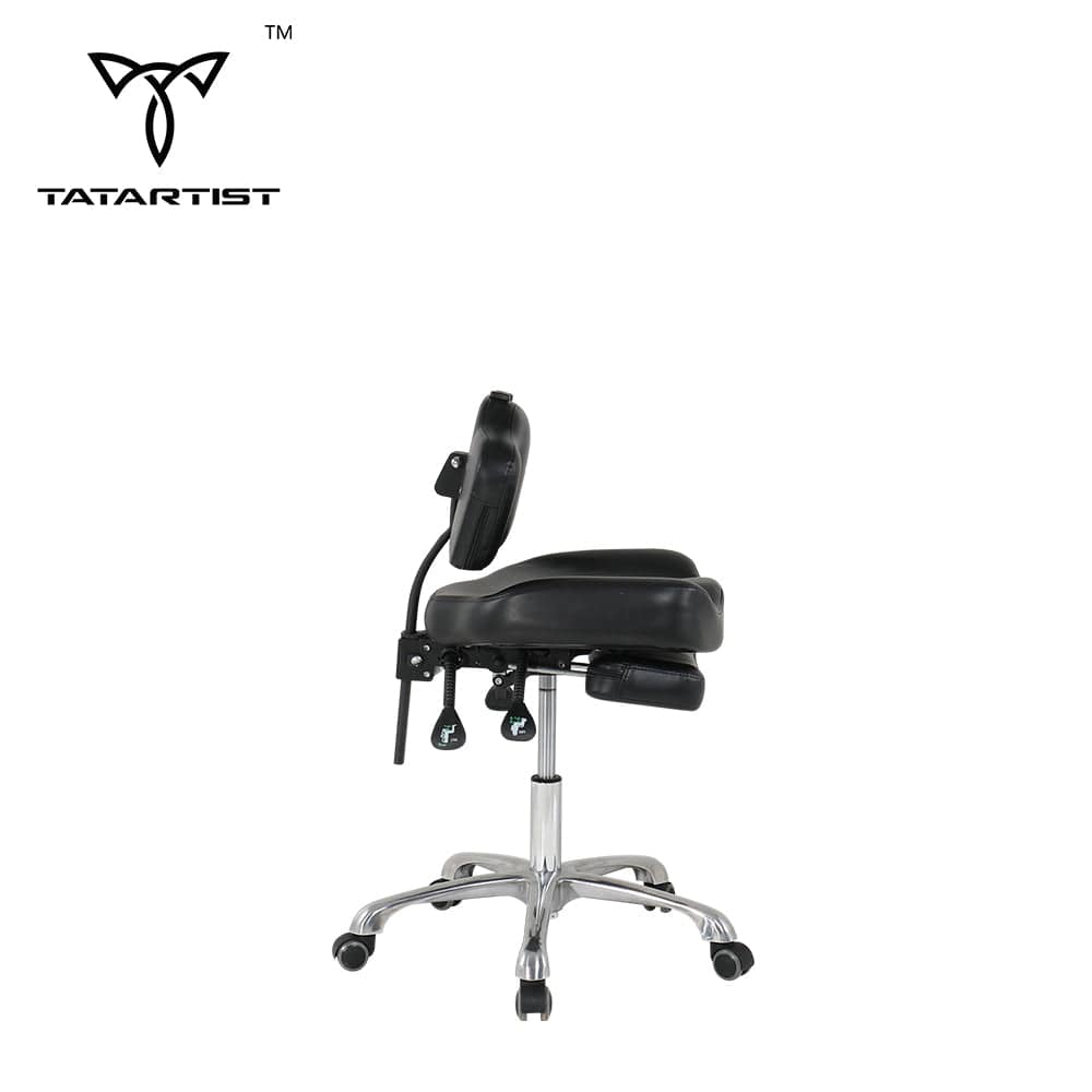 【CA】TA-AC-07 Ergonomic Hydralic Portable Black Tattooist Chair