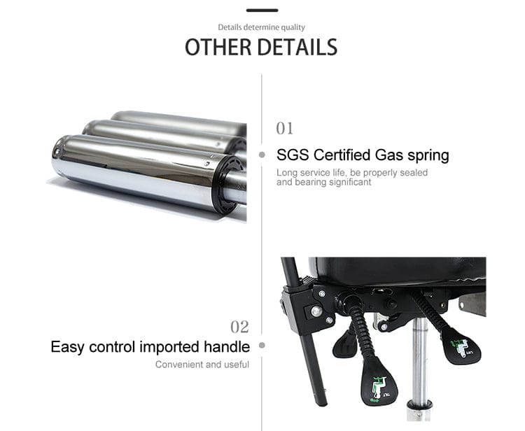 【CA】TA-AC-07 Ergonomic Hydralic Portable Black Tattooist Chair