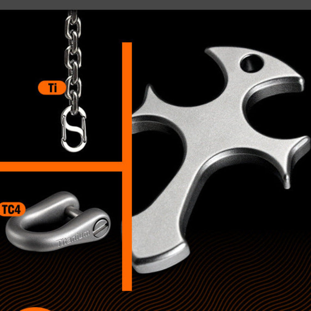 Titanium Alloy  Cross Pendant EDC Tool