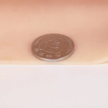 Three-Quarter Silicone Bodysuit with D-Cup Breast Forms