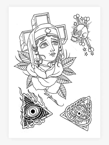Echoes of Time — 25 Years of Tattoo Art — Hardcover Book + Travel Tool Book