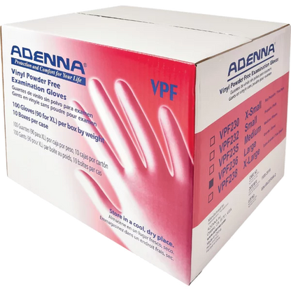 Adenna - VPF Vinyl Powder Free (PF) Exam Gloves