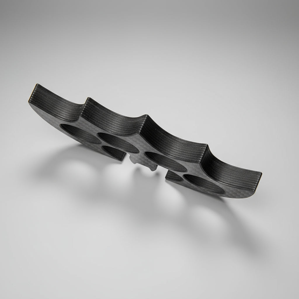 Batman Design Carbon Fiber Brass Knuckles - Lightweight, Durable & Security-Friendly