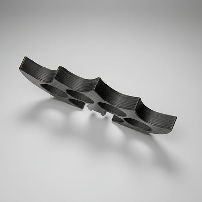 Batman Design Carbon Fiber Brass Knuckles - Lightweight, Durable & Security-Friendly