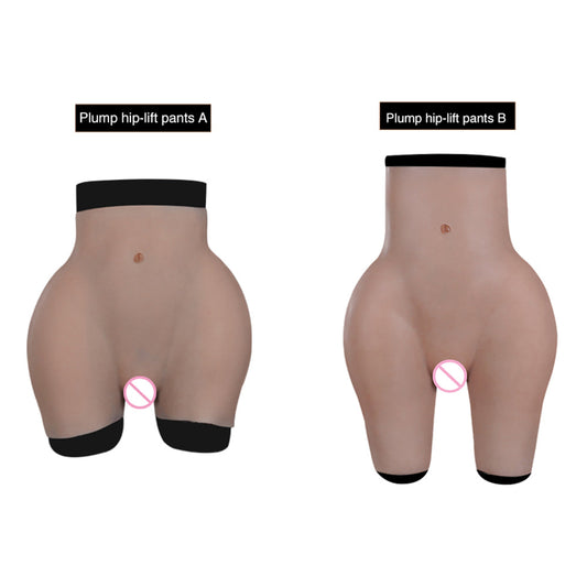Veined Oil-Free Silicone Hip Enhancer Pants