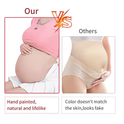 Realistic Silicone Pregnancy Belly & Breast Form — 4–9 Months