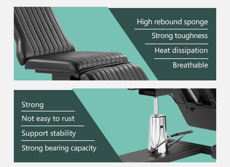 【USA】New Spacious Adjustable Reclining Tattoo Client Bed TA-TC-12