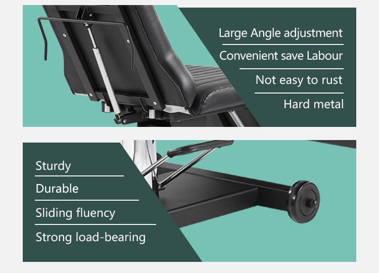 【USA】New Spacious Adjustable Reclining Tattoo Client Bed TA-TC-12