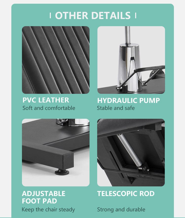 【USA】New Spacious Adjustable Reclining Tattoo Client Bed TA-TC-12