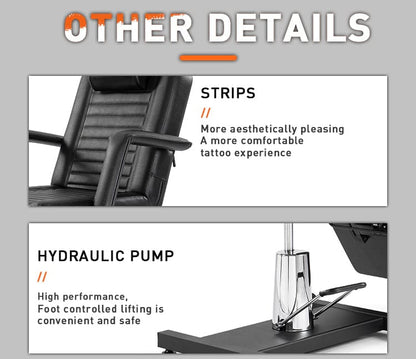 【México】 Silla para clientes de tatuajes, estilo simple, hidráulica TA-TC-22C