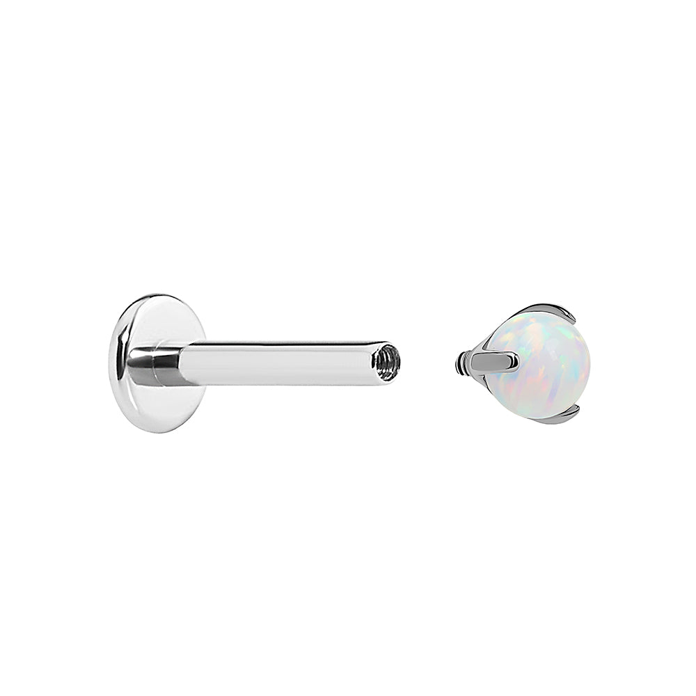 Tilum Titanium 18g–16g Internal Pronged Opal Ball — Price Per 1
