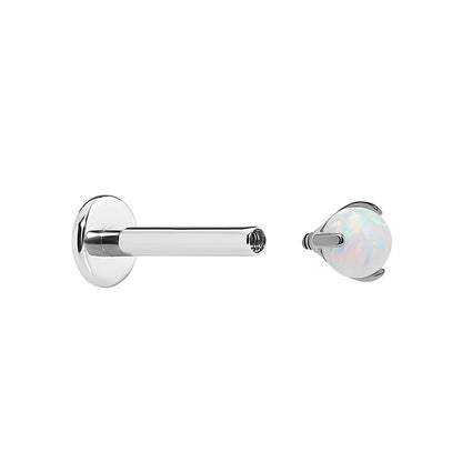 Tilum Titanium 18g–16g Internal Pronged Opal Ball — Price Per 1
