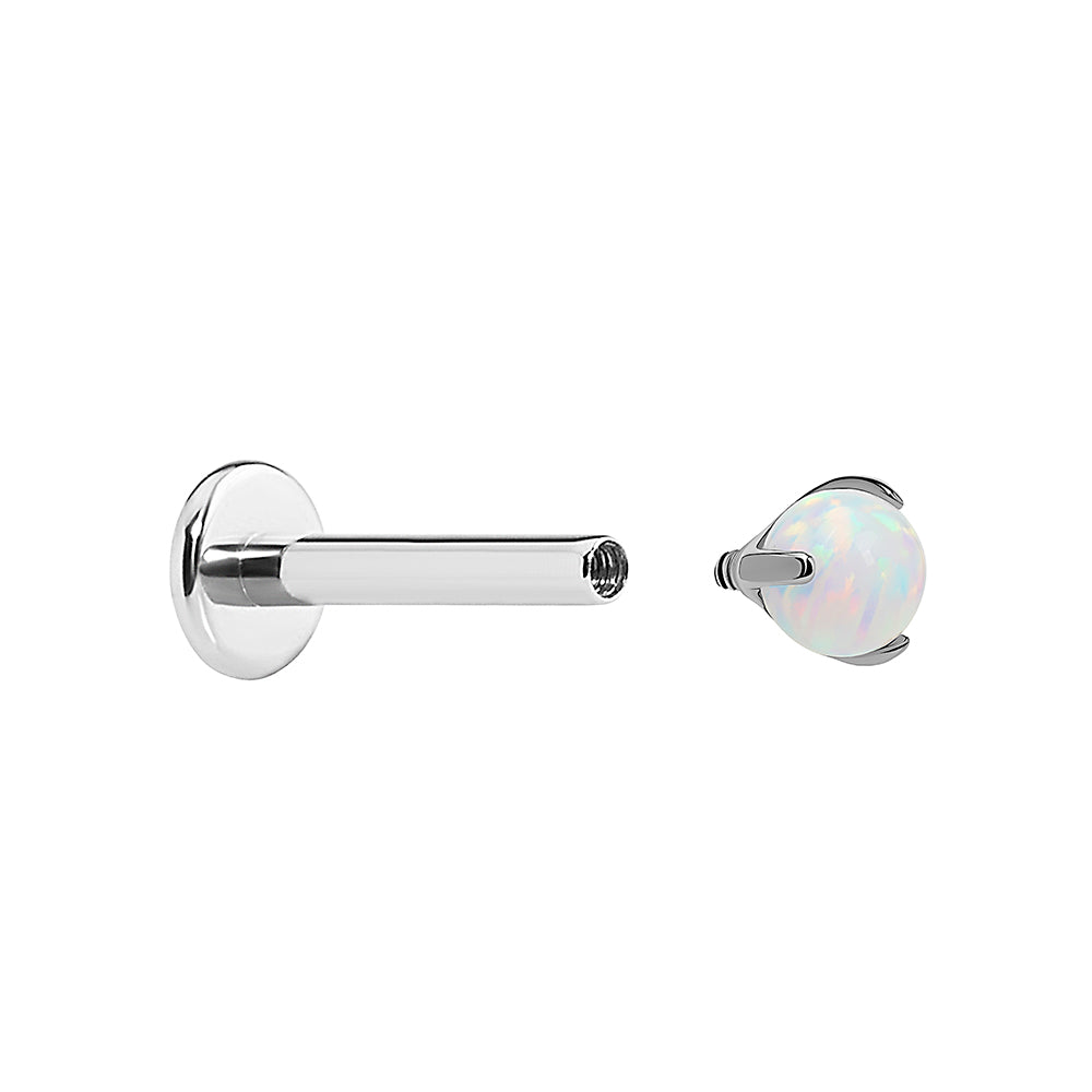 Tilum Titanium 14g–12g Internal Pronged Opal Ball — Price Per 1