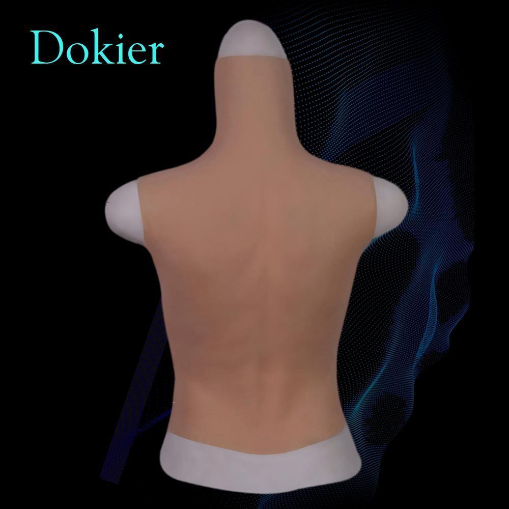 Realistic Silicone Muscle Suit with Sculpted Chest & Abs