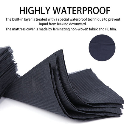 125PCS Disposable Nail Art Table Towels Mat 12.8" X 17.7" Waterproof 3 Ply Nail Art Mat Paper Sheet Clean Pads Tattooing Table Mat Nail Table Cover Tattoo Supplies (Black)
